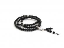 Mala Black Sandelwood Zilver