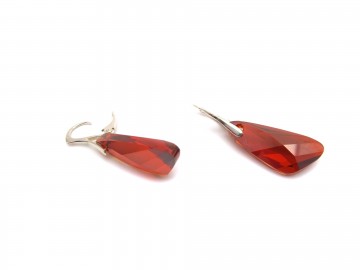 swarovski oorbellen wing rood