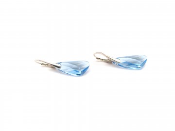 swarovski oorbellen wing lightblue