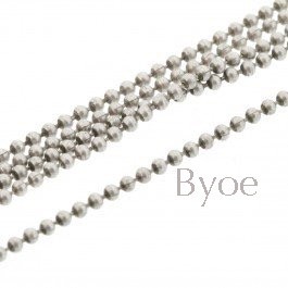 Antiek zilver12 mm ballchain 1