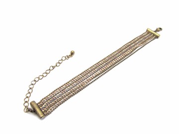 Armband ballchain brons4