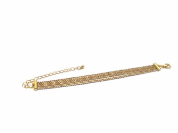 Armband ballchain goud3