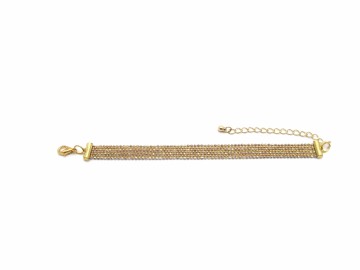Armband ballchain goud7
