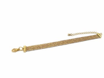 Armband ballchain goud8