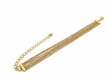 Armband ballchain goud9