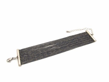 Armband ballchain grootblue1