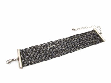 Armband ballchain grootblue3