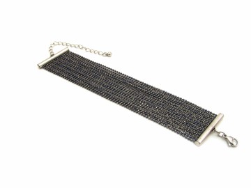 Armband ballchain grootblue5