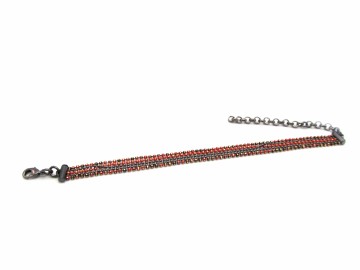 Armband ballchain roodklein