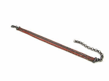 Armband ballchain roodklein