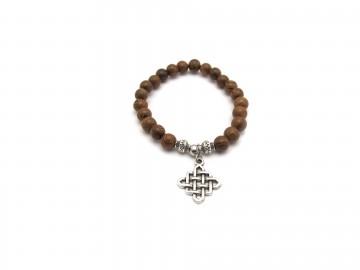 Armband hout heilige knoop
