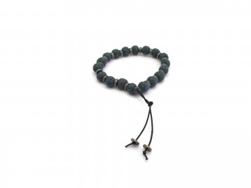 Armband lava metalic green