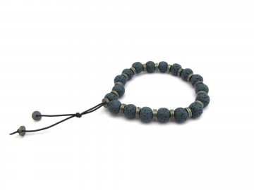 Armband lava metalic green