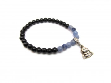 Armband onyx blauwe quartz boeddha3
