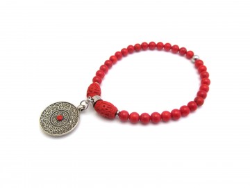 Armband tibetaanse koraal