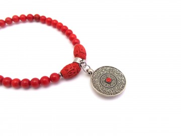 Armband tibetaanse koraal