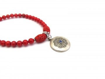Armband tibetaanse koraal