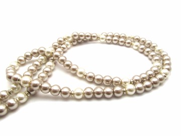 Badge ketting pearl
