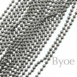 Ballchain 1,2 black nickel