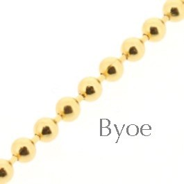Ballchain goud1,2 mm