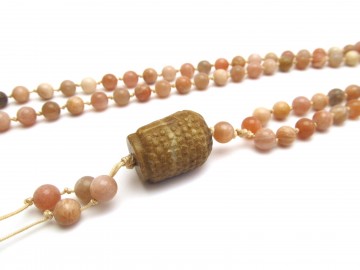 Boeddha ketting agaat edelsteen
