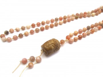 Boeddha ketting agaat edelsteen