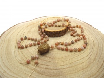 Boeddha ketting agaat edelsteen