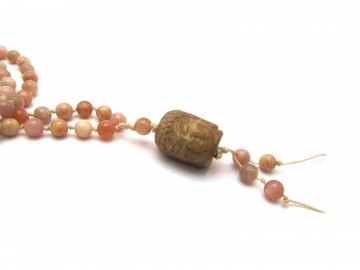 Boeddha ketting agaat edelsteen