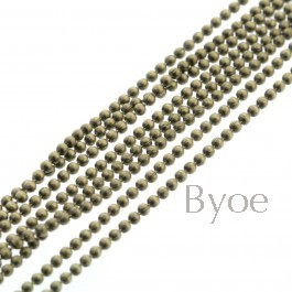 Brons1,2 mm ballchain