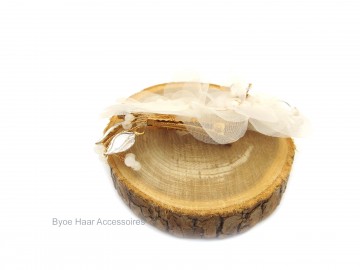 Bruidsspeld dubble bloem tule