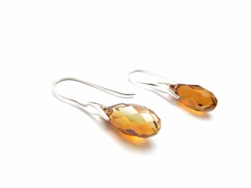 Swarovski topas Oorbellen