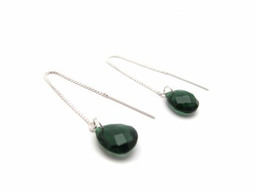 Oorbellen groene tourmalijn