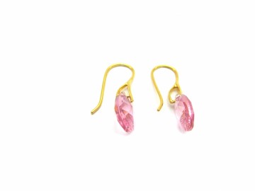 Oorbellen Swarovski® licht roze