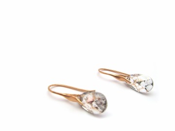 Rose gouden Oorbellen Swarovski®