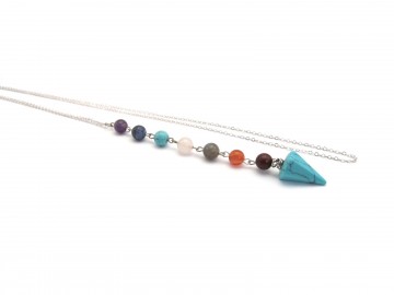 Chakra ketting turquiose