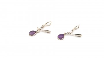 Clipoorbellen amethist