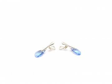 Clipoorbellen blue zilver