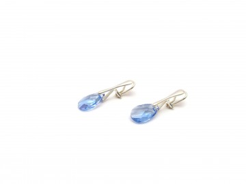 Clipoorbellen blue zilver