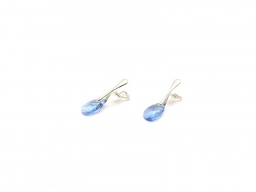 Clipoorbellen blue zilver