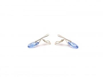 Clipoorbellen blue zilver