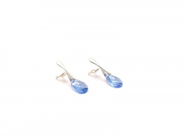 Clipoorbellen blue zilver