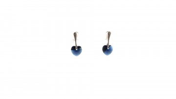 Clipoorbellen dark indigo swarovski2