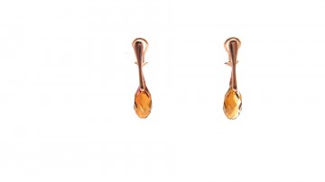 Clipoorbellen rose topas swarovski