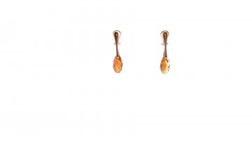 Clipoorbellen rose topas swarovski