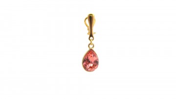 Clipoorbellen swarovski blush rose