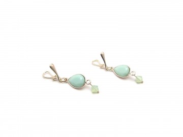 Clipoorbellen zilver minty
