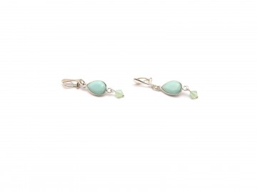 Clipoorbellen zilver minty