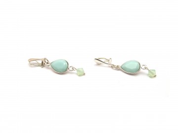 Clipoorbellen zilver minty