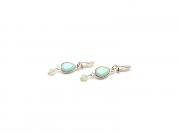 Clipoorbellen zilver minty