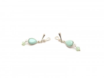 Clipoorbellen zilver minty